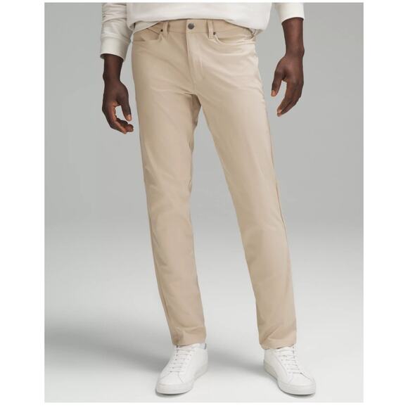Lululemon ABC Classic Fit 5 Pockets Pants Mens Size 34 Wacky Khaki New Release - Picture 1 of 13